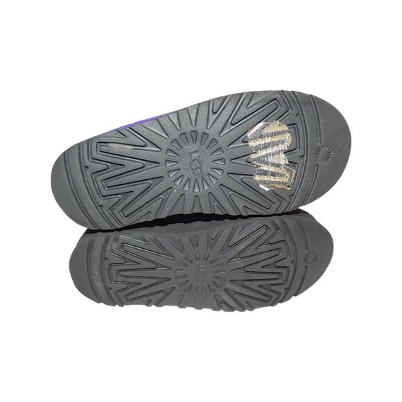 UGG Kids Neumel Platform Purple Suede Winter Boots Size 3 Shearling Lined - Picture 5 of 6